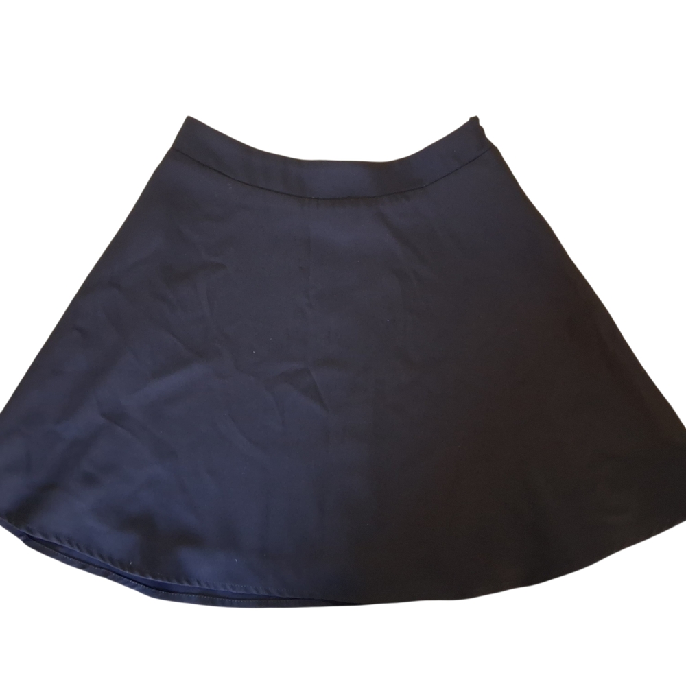Tobi Quarter Circle Mini Skirt Black Lightweight Skater Size XS 24" Waist